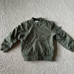 Boys H&M Green Bomber Jacket